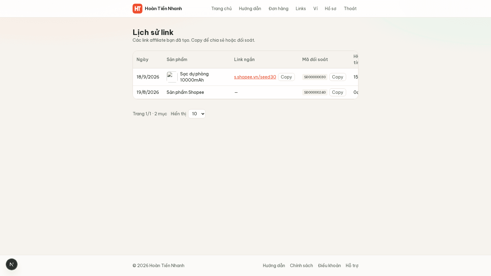 Hoàn Tiền Nhanh – Website hoàn tiền Shopee ảnh 4