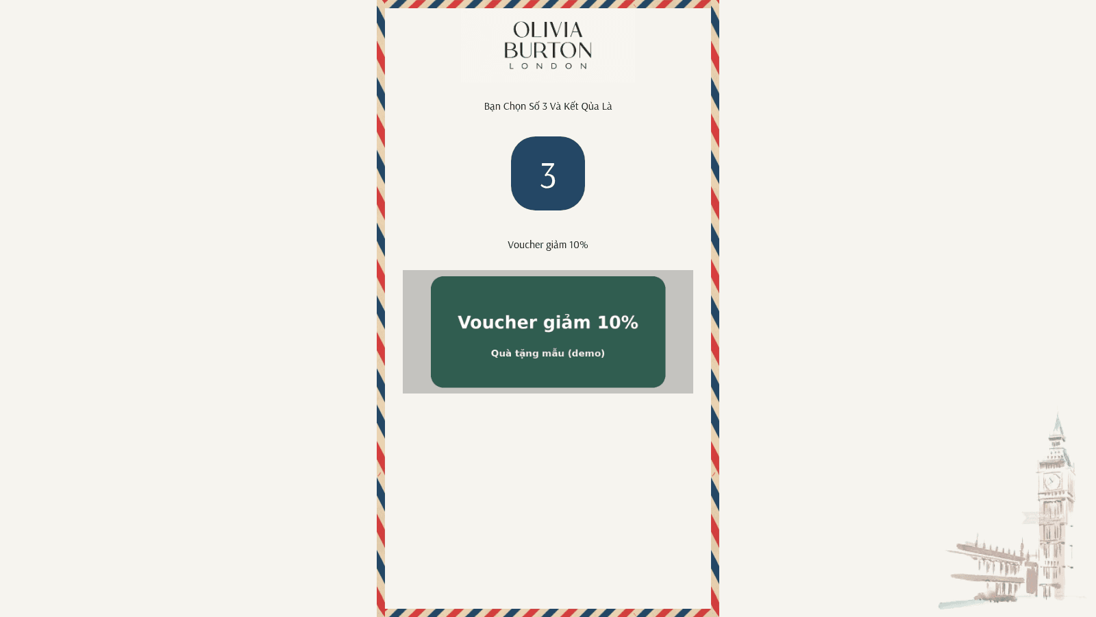 Mini Game Olivia Burton – Hành trình nước Anh ảnh 4