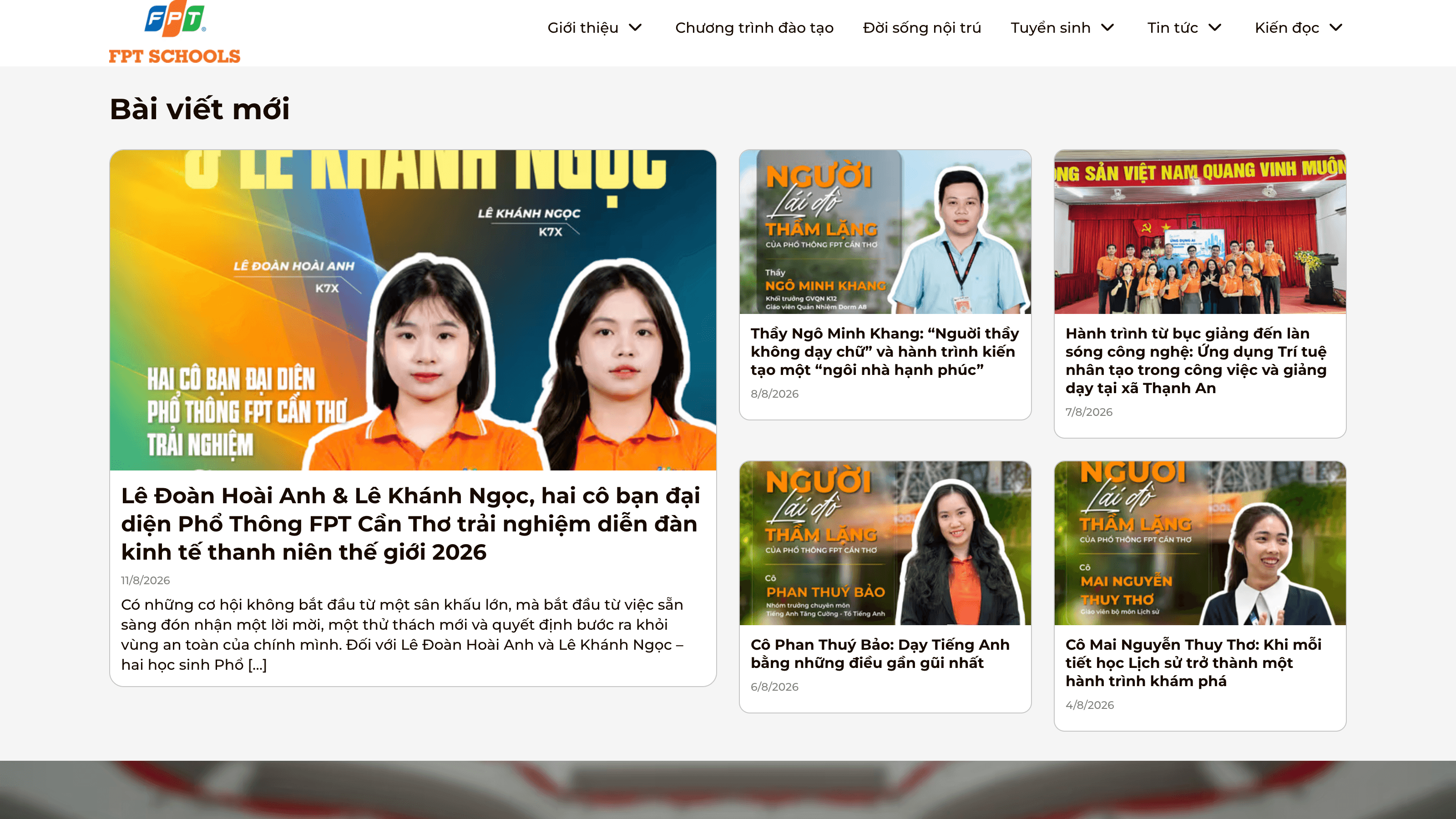 Trang chủ FPT School Cần Thơ ảnh 2