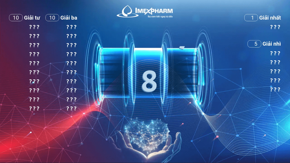 Imexpharm 2023 – Khảo sát & quay số trúng thưởng